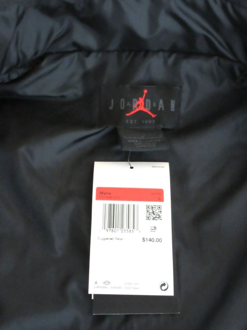 Jordan Men's Flight High Pile Fleece Full Zipper Jacket Black Size Large NWT - Picture 7 of 8